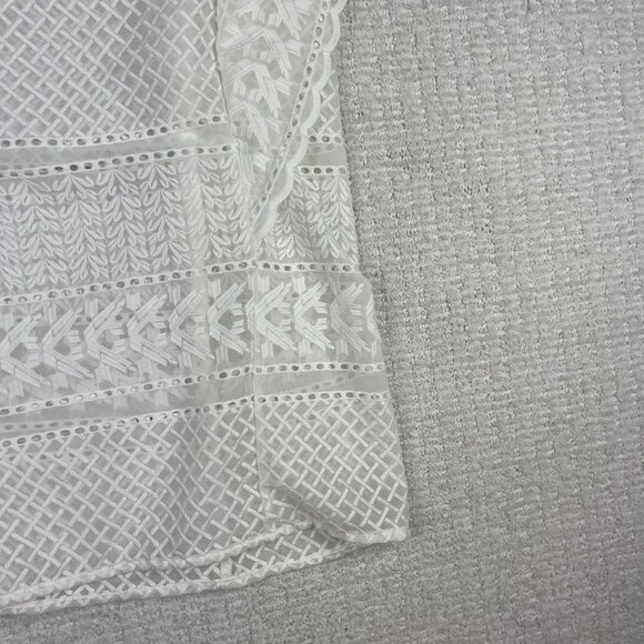 Collective Concepts Womens White / transparent Sleeveless Blouse Size S - Picture 15 of 15